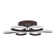 GloboStar® MARGARET 61402 Φωτιστικό Οροφής Design LED CCT 54W 6210lm 360° AC 220-240V - Εναλλαγή Φωτισμού μέσω Τηλεχειριστηρίου All In One Ψυχρό 6000k+Φυσικό 4500k+Θερμό 2700k Dimmable Φ57 x Υ12cm - Καφέ - 3 Years Warranty GloboStar® MARGARET 61402 Φωτιστικό Οροφής Design LED CCT 54W 6210lm 360° AC 220-240V - Εναλλαγή Φωτισμού μέσω Τηλεχειριστηρίου All In One Ψυχρό 6000k+Φυσικό 4500k+Θερμό 2700k Dimmable Φ57 x Υ12cm - Καφέ - 3 Years Warranty