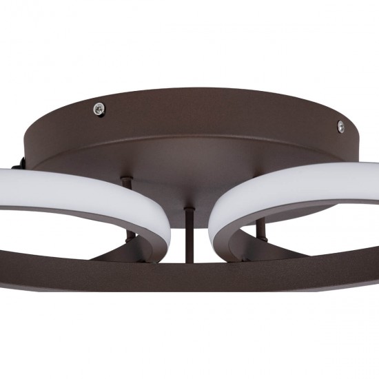 GloboStar® MARGARET 61402 Φωτιστικό Οροφής Design LED CCT 54W 6210lm 360° AC 220-240V - Εναλλαγή Φωτισμού μέσω Τηλεχειριστηρίου All In One Ψυχρό 6000k+Φυσικό 4500k+Θερμό 2700k Dimmable Φ57 x Υ12cm - Καφέ - 3 Years Warranty GloboStar® MARGARET 61402 Φωτιστικό Οροφής Design LED CCT 54W 6210lm 360° AC 220-240V - Εναλλαγή Φωτισμού μέσω Τηλεχειριστηρίου All In One Ψυχρό 6000k+Φυσικό 4500k+Θερμό 2700k Dimmable Φ57 x Υ12cm - Καφέ - 3 Years Warranty