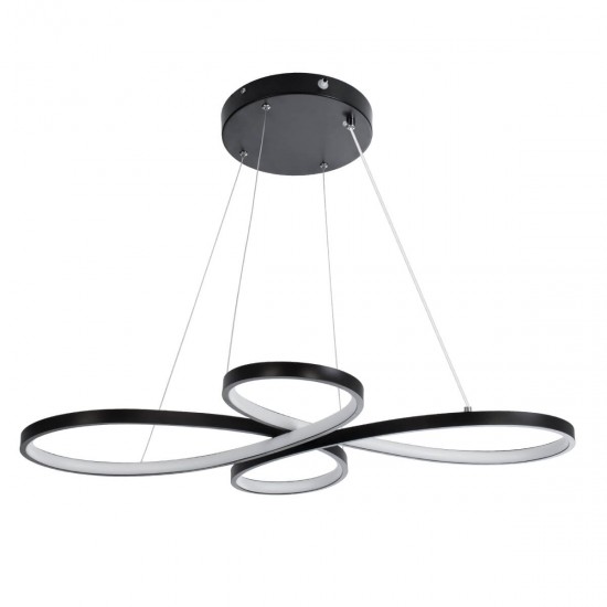 GloboStar® BUTTERFLY 61391 Κρεμαστό Φωτιστικό Οροφής Design LED CCT 75W 8400lm 300° AC 220-240V - Εναλλαγή Φωτισμού μέσω Τηλεχειριστηρίου All In One Ψυχρό 6000k+Φυσικό 4500k+Θερμό 2700k Dimmable Μ71 x Π52 x Υ4cm - Μαύρο - 3 Years Warranty GloboStar® BUTTERFLY 61391 Κρεμαστό Φωτιστικό Οροφής Design LED CCT 75W 8400lm 300° AC 220-240V - Εναλλαγή Φωτισμού μέσω Τηλεχειριστηρίου All In One Ψυχρό 6000k+Φυσικό 4500k+Θερμό 2700k Dimmable Μ71 x Π52 x Υ4cm - Μαύρο - 3 Years Warranty