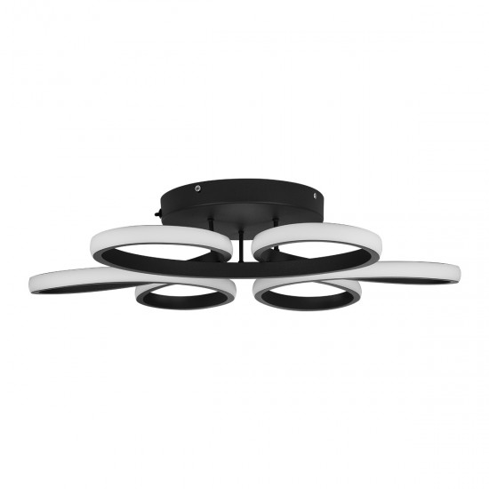 GloboStar® MARGARET 61400 Φωτιστικό Οροφής Design LED CCT 54W 6210lm 360° AC 220-240V - Εναλλαγή Φωτισμού μέσω Τηλεχειριστηρίου All In One Ψυχρό 6000k+Φυσικό 4500k+Θερμό 2700k Dimmable Φ57 x Υ12cm - Μαύρο - 3 Years Warranty GloboStar® MARGARET 61400 Φωτιστικό Οροφής Design LED CCT 54W 6210lm 360° AC 220-240V - Εναλλαγή Φωτισμού μέσω Τηλεχειριστηρίου All In One Ψυχρό 6000k+Φυσικό 4500k+Θερμό 2700k Dimmable Φ57 x Υ12cm - Μαύρο - 3 Years Warranty