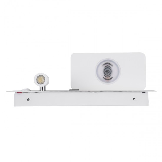 GloboStar® PALADIN 61353 Μοντέρνο Φωτιστικό Τοίχου - Απλίκα Ξενοδοχείου Bed Side LED 6W 720lm 36° AC 220-240V - Reading Light & Κρυφός Φωτισμός - Φορτιστές USB 3A & Wireless 20W - Μ30 x Π11 x Υ12cm - Φυσικό Λευκό 4500K - Λευκό - Αριστερό GloboStar® PALADIN 61353 Μοντέρνο Φωτιστικό Τοίχου - Απλίκα Ξενοδοχείου Bed Side LED 6W 720lm 36° AC 220-240V - Reading Light & Κρυφός Φωτισμός - Φορτιστές USB 3A & Wireless 20W - Μ30 x Π11 x Υ12cm - Φυσικό Λευκό 4500K - Λευκό - Αριστερό