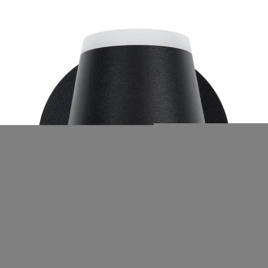 GloboStar® REGENCY 61373 Μοντέρνο Φωτιστικό Τοίχου - Απλίκα Ξενοδοχείου Bed Side LED 8W 920lm 120° AC 220-240V - Reading Up/Down Light - Φορτιστής USB 3A - Μ12 x Π12 x Υ13cm - Φυσικό Λευκό 4500K - Μαύρο