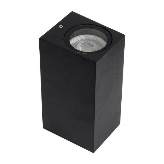 GloboStar® BURANO 60616 Φωτιστικό Τοίχου - Απλίκα Αρχιτεκτονικού Φωτισμού Εξωτερικού Χώρου Up & Down Αλουμινίου με Ντουί 2 x GU10 AC 220-240V Αδιάβροχο IP65 L15 x W8 x H6.8cm - Μαύρο - 5 Years Warranty GloboStar® BURANO 60616 Φωτιστικό Τοίχου - Απλίκα Αρχιτεκτονικού Φωτισμού Εξωτερικού Χώρου Up & Down Αλουμινίου με Ντουί 2 x GU10 AC 220-240V Αδιάβροχο IP65 L15 x W8 x H6.8cm - Μαύρο - 5 Years Warranty