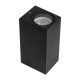 GloboStar® BURANO 60616 Φωτιστικό Τοίχου - Απλίκα Αρχιτεκτονικού Φωτισμού Εξωτερικού Χώρου Up & Down Αλουμινίου με Ντουί 2 x GU10 AC 220-240V Αδιάβροχο IP65 L15 x W8 x H6.8cm - Μαύρο - 5 Years Warranty GloboStar® BURANO 60616 Φωτιστικό Τοίχου - Απλίκα Αρχιτεκτονικού Φωτισμού Εξωτερικού Χώρου Up & Down Αλουμινίου με Ντουί 2 x GU10 AC 220-240V Αδιάβροχο IP65 L15 x W8 x H6.8cm - Μαύρο - 5 Years Warranty