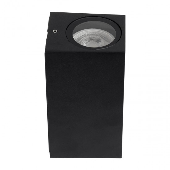 GloboStar® BURANO 60616 Φωτιστικό Τοίχου - Απλίκα Αρχιτεκτονικού Φωτισμού Εξωτερικού Χώρου Up & Down Αλουμινίου με Ντουί 2 x GU10 AC 220-240V Αδιάβροχο IP65 L15 x W8 x H6.8cm - Μαύρο - 5 Years Warranty GloboStar® BURANO 60616 Φωτιστικό Τοίχου - Απλίκα Αρχιτεκτονικού Φωτισμού Εξωτερικού Χώρου Up & Down Αλουμινίου με Ντουί 2 x GU10 AC 220-240V Αδιάβροχο IP65 L15 x W8 x H6.8cm - Μαύρο - 5 Years Warranty