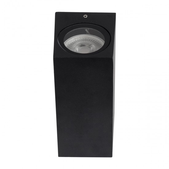 GloboStar® BURANO 60616 Φωτιστικό Τοίχου - Απλίκα Αρχιτεκτονικού Φωτισμού Εξωτερικού Χώρου Up & Down Αλουμινίου με Ντουί 2 x GU10 AC 220-240V Αδιάβροχο IP65 L15 x W8 x H6.8cm - Μαύρο - 5 Years Warranty GloboStar® BURANO 60616 Φωτιστικό Τοίχου - Απλίκα Αρχιτεκτονικού Φωτισμού Εξωτερικού Χώρου Up & Down Αλουμινίου με Ντουί 2 x GU10 AC 220-240V Αδιάβροχο IP65 L15 x W8 x H6.8cm - Μαύρο - 5 Years Warranty