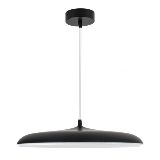 GloboStar® BARON 61254 Κρεμαστή Πλαφονιέρα Οροφής LED CCT 24W 2880lm 120° AC 220-240V - Εναλλαγή Φωτισμού μέσω Διακόπτη On/Off All In One Ψυχρό 6000k+Φυσικό 4500k+Θερμό 2700k Φ40 x Υ10cm - Μαύρο - 3 Years Warranty GloboStar® BARON 61254 Κρεμαστή Πλαφονιέρα Οροφής LED CCT 24W 2880lm 120° AC 220-240V - Εναλλαγή Φωτισμού μέσω Διακόπτη On/Off All In One Ψυχρό 6000k+Φυσικό 4500k+Θερμό 2700k Φ40 x Υ10cm - Μαύρο - 3 Years Warranty