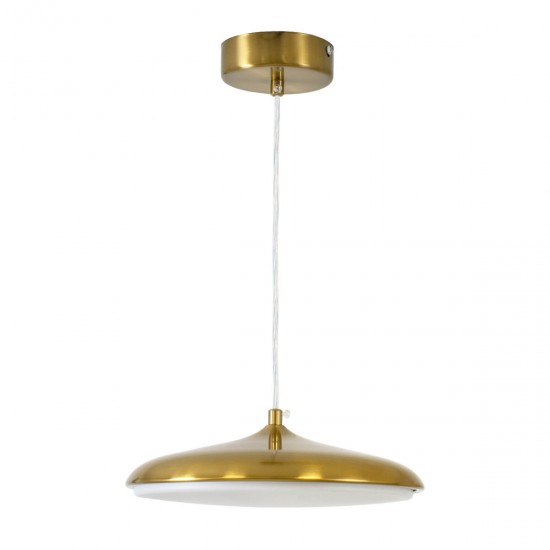 GloboStar® BARON 60886 Κρεμαστή Πλαφονιέρα Οροφής LED CCT 12W 1440lm 120° AC 220-240V - Εναλλαγή Φωτισμού μέσω Διακόπτη On/Off All In One Ψυχρό 6000k+Φυσικό 4500k+Θερμό 2700k Φ25 x Υ8cm - Χρυσό Πλατίνα - 3 Years Warranty GloboStar® BARON 60886 Κρεμαστή Πλαφονιέρα Οροφής LED CCT 12W 1440lm 120° AC 220-240V - Εναλλαγή Φωτισμού μέσω Διακόπτη On/Off All In One Ψυχρό 6000k+Φυσικό 4500k+Θερμό 2700k Φ25 x Υ8cm - Χρυσό Πλατίνα - 3 Years Warranty