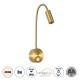 GloboStar® GOOSE 60880 Μοντέρνο Φωτιστικό Τοίχου - Απλίκα Ξενοδοχείου Bed Side LED 3W 300lm 36° AC 220-240V - Reading Light - Μ6.5 x Π15 x Υ24.5cm - Φυσικό Λευκό 4500K - Χρυσό Βούρτσας GloboStar® GOOSE 60880 Μοντέρνο Φωτιστικό Τοίχου - Απλίκα Ξενοδοχείου Bed Side LED 3W 300lm 36° AC 220-240V - Reading Light - Μ6.5 x Π15 x Υ24.5cm - Φυσικό Λευκό 4500K - Χρυσό Βούρτσας