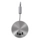 GloboStar® GOOSE 60884 Μοντέρνο Φωτιστικό Τοίχου - Απλίκα Ξενοδοχείου Bed Side LED 6W 600lm 36° & 360° AC 220-240V - Reading Light & 360° Κρυφός Φωτισμός - Φορτιστής USB 3A - Μ15.5 x Π15 x Υ30.5cm - Φυσικό Λευκό 4500K - Ασημί Νίκελ