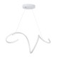 GloboStar® SPIRALE 61284 Κρεμαστό Φωτιστικό Οροφής Design LED CCT 75W 8400lm 300° AC 220-240V - Εναλλαγή Φωτισμού μέσω Τηλεχειριστηρίου All In One Ψυχρό 6000k+Φυσικό 4500k+Θερμό 2700k Dimmable Μ72 x Π25 x Υ18cm - Λευκό - 3 Years Warranty