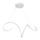 GloboStar® SPIRALE 61284 Κρεμαστό Φωτιστικό Οροφής Design LED CCT 75W 8400lm 300° AC 220-240V - Εναλλαγή Φωτισμού μέσω Τηλεχειριστηρίου All In One Ψυχρό 6000k+Φυσικό 4500k+Θερμό 2700k Dimmable Μ72 x Π25 x Υ18cm - Λευκό - 3 Years Warranty