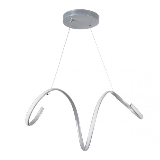 GloboStar® SPIRALE 61285 Κρεμαστό Φωτιστικό Οροφής Design LED CCT 75W 8400lm 300° AC 220-240V - Εναλλαγή Φωτισμού μέσω Τηλεχειριστηρίου All In One Ψυχρό 6000k+Φυσικό 4500k+Θερμό 2700k Dimmable Μ72 x Π25 x Υ18cm - Νίκελ Ασημί Βούρτσας - 3 Years Warranty GloboStar® SPIRALE 61285 Κρεμαστό Φωτιστικό Οροφής Design LED CCT 75W 8400lm 300° AC 220-240V - Εναλλαγή Φωτισμού μέσω Τηλεχειριστηρίου All In One Ψυχρό 6000k+Φυσικό 4500k+Θερμό 2700k Dimmable Μ72 x Π25 x Υ18cm - Νίκελ Ασημί Βούρτσας - 3 Years Warranty