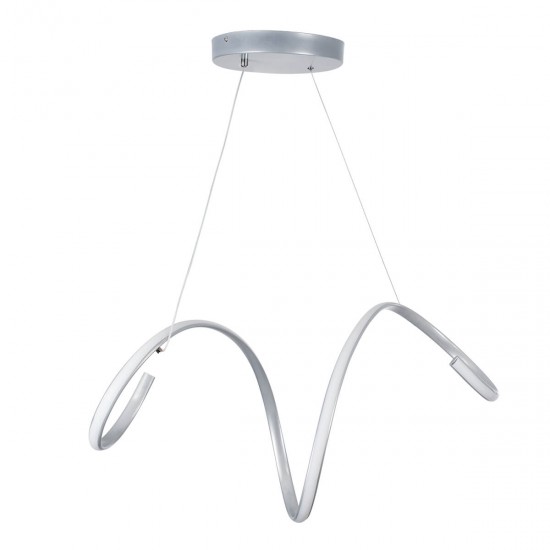 GloboStar® SPIRALE 61285 Κρεμαστό Φωτιστικό Οροφής Design LED CCT 75W 8400lm 300° AC 220-240V - Εναλλαγή Φωτισμού μέσω Τηλεχειριστηρίου All In One Ψυχρό 6000k+Φυσικό 4500k+Θερμό 2700k Dimmable Μ72 x Π25 x Υ18cm - Νίκελ Ασημί Βούρτσας - 3 Years Warranty GloboStar® SPIRALE 61285 Κρεμαστό Φωτιστικό Οροφής Design LED CCT 75W 8400lm 300° AC 220-240V - Εναλλαγή Φωτισμού μέσω Τηλεχειριστηρίου All In One Ψυχρό 6000k+Φυσικό 4500k+Θερμό 2700k Dimmable Μ72 x Π25 x Υ18cm - Νίκελ Ασημί Βούρτσας - 3 Years Warranty