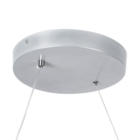 GloboStar® SPIRALE 61285 Κρεμαστό Φωτιστικό Οροφής Design LED CCT 75W 8400lm 300° AC 220-240V - Εναλλαγή Φωτισμού μέσω Τηλεχειριστηρίου All In One Ψυχρό 6000k+Φυσικό 4500k+Θερμό 2700k Dimmable Μ72 x Π25 x Υ18cm - Νίκελ Ασημί Βούρτσας - 3 Years Warranty GloboStar® SPIRALE 61285 Κρεμαστό Φωτιστικό Οροφής Design LED CCT 75W 8400lm 300° AC 220-240V - Εναλλαγή Φωτισμού μέσω Τηλεχειριστηρίου All In One Ψυχρό 6000k+Φυσικό 4500k+Θερμό 2700k Dimmable Μ72 x Π25 x Υ18cm - Νίκελ Ασημί Βούρτσας - 3 Years Warranty