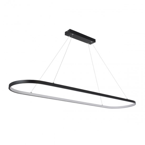 GloboStar® BOLIVAR 61271 Κρεμαστό Φωτιστικό Οροφής Design LED CCT 54W 6210lm 300° AC 220-240V - Εναλλαγή Φωτισμού μέσω Τηλεχειριστηρίου All In One Ψυχρό 6000k+Φυσικό 4500k+Θερμό 2700k Dimmable Μ120 x Π30 x Υ2cm - Μαύρο - 3 Years Warranty GloboStar® BOLIVAR 61271 Κρεμαστό Φωτιστικό Οροφής Design LED CCT 54W 6210lm 300° AC 220-240V - Εναλλαγή Φωτισμού μέσω Τηλεχειριστηρίου All In One Ψυχρό 6000k+Φυσικό 4500k+Θερμό 2700k Dimmable Μ120 x Π30 x Υ2cm - Μαύρο - 3 Years Warranty