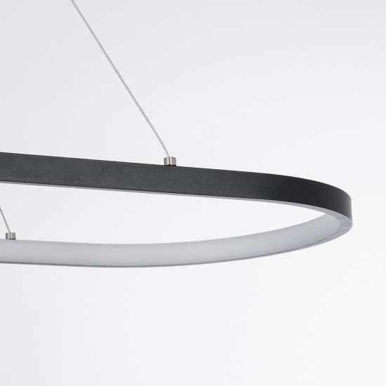 GloboStar® BOLIVAR 61271 Κρεμαστό Φωτιστικό Οροφής Design LED CCT 54W 6210lm 300° AC 220-240V - Εναλλαγή Φωτισμού μέσω Τηλεχειριστηρίου All In One Ψυχρό 6000k+Φυσικό 4500k+Θερμό 2700k Dimmable Μ120 x Π30 x Υ2cm - Μαύρο - 3 Years Warranty GloboStar® BOLIVAR 61271 Κρεμαστό Φωτιστικό Οροφής Design LED CCT 54W 6210lm 300° AC 220-240V - Εναλλαγή Φωτισμού μέσω Τηλεχειριστηρίου All In One Ψυχρό 6000k+Φυσικό 4500k+Θερμό 2700k Dimmable Μ120 x Π30 x Υ2cm - Μαύρο - 3 Years Warranty