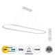 GloboStar® BOLIVAR 61272 Κρεμαστό Φωτιστικό Οροφής Design LED CCT 54W 6210lm 300° AC 220-240V - Εναλλαγή Φωτισμού μέσω Τηλεχειριστηρίου All In One Ψυχρό 6000k+Φυσικό 4500k+Θερμό 2700k Dimmable Μ120 x Π30 x Υ2cm - Λευκό - 3 Years Warranty GloboStar® BOLIVAR 61272 Κρεμαστό Φωτιστικό Οροφής Design LED CCT 54W 6210lm 300° AC 220-240V - Εναλλαγή Φωτισμού μέσω Τηλεχειριστηρίου All In One Ψυχρό 6000k+Φυσικό 4500k+Θερμό 2700k Dimmable Μ120 x Π30 x Υ2cm - Λευκό - 3 Years Warranty