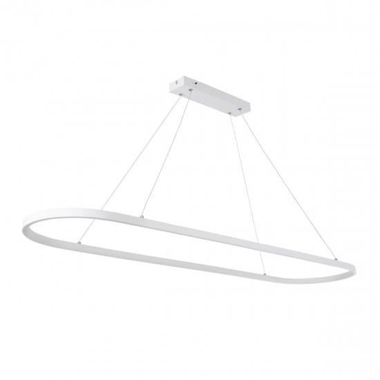 GloboStar® BOLIVAR 61272 Κρεμαστό Φωτιστικό Οροφής Design LED CCT 54W 6210lm 300° AC 220-240V - Εναλλαγή Φωτισμού μέσω Τηλεχειριστηρίου All In One Ψυχρό 6000k+Φυσικό 4500k+Θερμό 2700k Dimmable Μ120 x Π30 x Υ2cm - Λευκό - 3 Years Warranty GloboStar® BOLIVAR 61272 Κρεμαστό Φωτιστικό Οροφής Design LED CCT 54W 6210lm 300° AC 220-240V - Εναλλαγή Φωτισμού μέσω Τηλεχειριστηρίου All In One Ψυχρό 6000k+Φυσικό 4500k+Θερμό 2700k Dimmable Μ120 x Π30 x Υ2cm - Λευκό - 3 Years Warranty