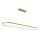 GloboStar® BOLIVAR 61274 Κρεμαστό Φωτιστικό Οροφής Design LED CCT 54W 6210lm 300° AC 220-240V - Εναλλαγή Φωτισμού μέσω Τηλεχειριστηρίου All In One Ψυχρό 6000k+Φυσικό 4500k+Θερμό 2700k Dimmable Μ120 x Π30 x Υ2cm - Χρυσό Βούρτσας - 3 Years Warranty GloboStar® BOLIVAR 61274 Κρεμαστό Φωτιστικό Οροφής Design LED CCT 54W 6210lm 300° AC 220-240V - Εναλλαγή Φωτισμού μέσω Τηλεχειριστηρίου All In One Ψυχρό 6000k+Φυσικό 4500k+Θερμό 2700k Dimmable Μ120 x Π30 x Υ2cm - Χρυσό Βούρτσας - 3 Years Warranty