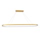 GloboStar® BOLIVAR 61274 Κρεμαστό Φωτιστικό Οροφής Design LED CCT 54W 6210lm 300° AC 220-240V - Εναλλαγή Φωτισμού μέσω Τηλεχειριστηρίου All In One Ψυχρό 6000k+Φυσικό 4500k+Θερμό 2700k Dimmable Μ120 x Π30 x Υ2cm - Χρυσό Βούρτσας - 3 Years Warranty GloboStar® BOLIVAR 61274 Κρεμαστό Φωτιστικό Οροφής Design LED CCT 54W 6210lm 300° AC 220-240V - Εναλλαγή Φωτισμού μέσω Τηλεχειριστηρίου All In One Ψυχρό 6000k+Φυσικό 4500k+Θερμό 2700k Dimmable Μ120 x Π30 x Υ2cm - Χρυσό Βούρτσας - 3 Years Warranty