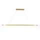GloboStar® BOLIVAR 61274 Κρεμαστό Φωτιστικό Οροφής Design LED CCT 54W 6210lm 300° AC 220-240V - Εναλλαγή Φωτισμού μέσω Τηλεχειριστηρίου All In One Ψυχρό 6000k+Φυσικό 4500k+Θερμό 2700k Dimmable Μ120 x Π30 x Υ2cm - Χρυσό Βούρτσας - 3 Years Warranty GloboStar® BOLIVAR 61274 Κρεμαστό Φωτιστικό Οροφής Design LED CCT 54W 6210lm 300° AC 220-240V - Εναλλαγή Φωτισμού μέσω Τηλεχειριστηρίου All In One Ψυχρό 6000k+Φυσικό 4500k+Θερμό 2700k Dimmable Μ120 x Π30 x Υ2cm - Χρυσό Βούρτσας - 3 Years Warranty