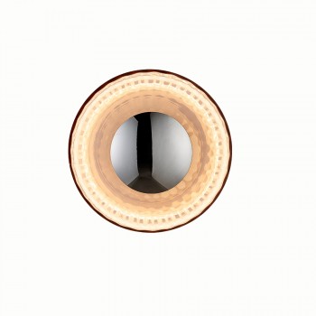 IRIDA - Γυάλινο Επιτοίχιο Φωτιστικό - Απλίκα σε Μελί Χρώμα