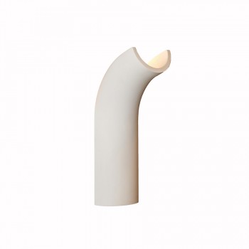 CORRE - Γύψινο Επιτοίχιο Φωτιστικό - Απλίκα σε Λευκό Χρώμα