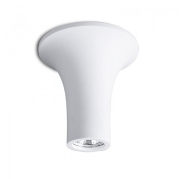 REIN - Γύψινο Επιτοίχιο Φωτιστικό - Απλίκα σε Λευκό Χρώμα