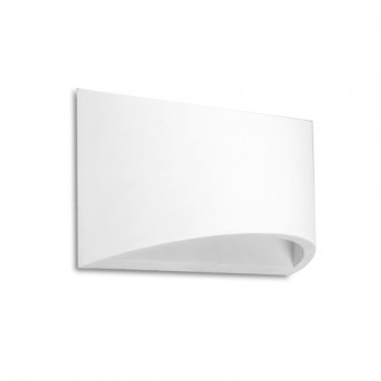 REIN - Γύψινο Επιτοίχιο Φωτιστικό - Απλίκα σε Λευκό Χρώμα