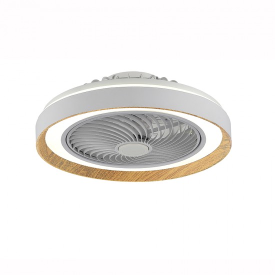 FEDER - Ανεμιστήρας Οροφής με Φως και Τηλεχειριστήριο σε Λευκό Χρώμα