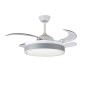 5028 - Ανεμιστήρας Οροφής με Φως και Τηλεχειριστήριο σε Γκρί Χρώμα
